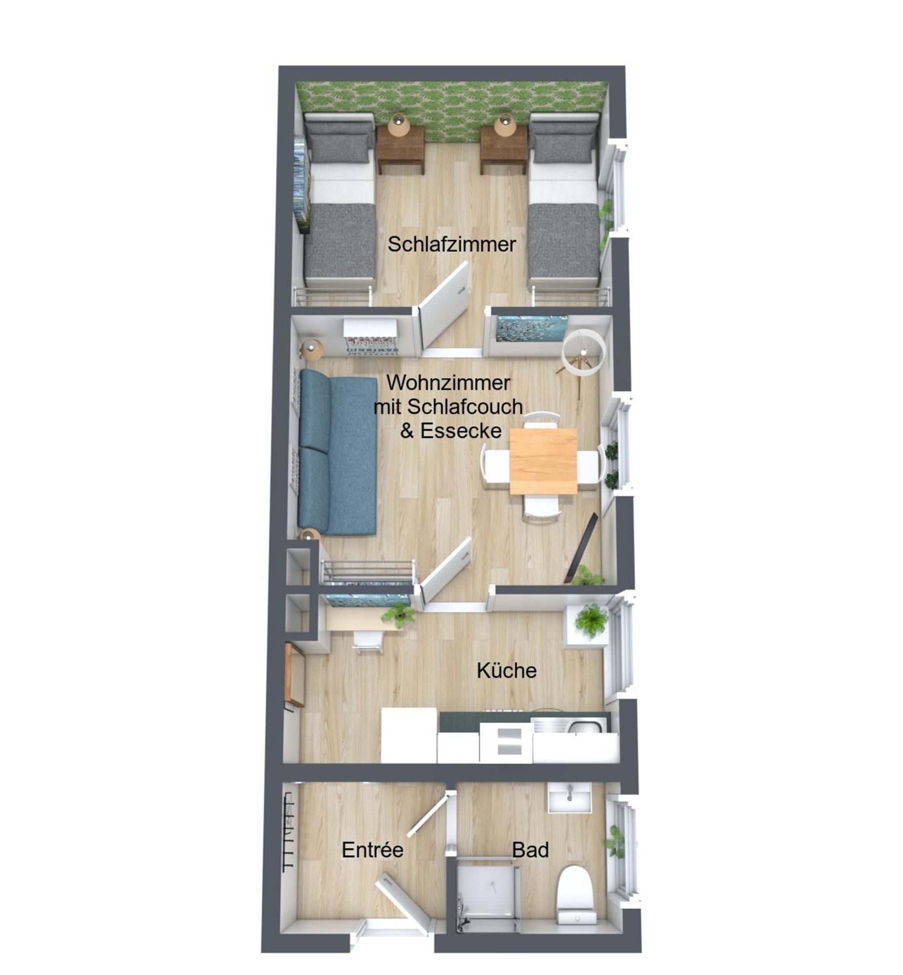 Dschungel Apartment, Netflix, Sonos, Nahe Messe Duesseldorf, Helios Klinik, Innenstadt Apartment